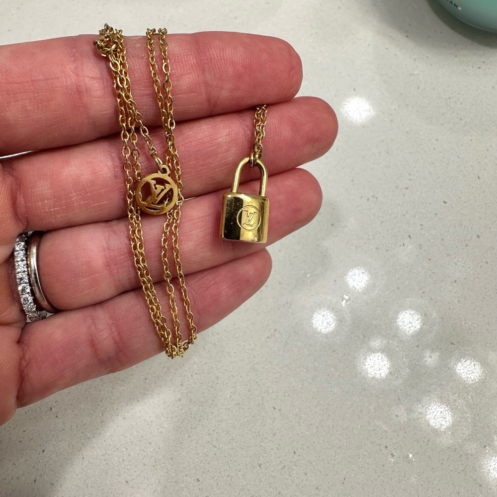 LV Lock Pendant